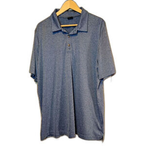 Short Par 4 Performance Polo Shirt Men's XL Blue Heather Golf